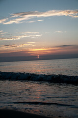 sunset on the beach