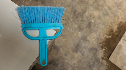 small broom to clean the kitchen