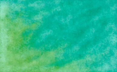 Fototapeta na wymiar Green and blue streaks, gradient. Abstract watercolor background
