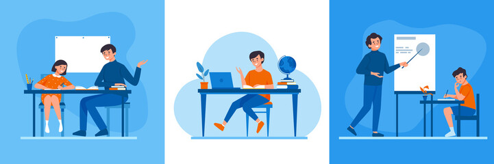 Homeschooling Tutoring Design Concept