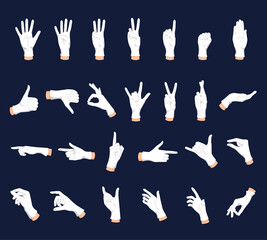 Hand Finger Gestures Collection