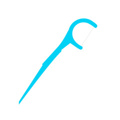 歯の隙間を掃除する糸ようじ。