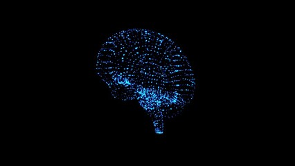 Artificial Intelligence is the human brain of the future. Brain scan diagnostics. - Powered by Adobe