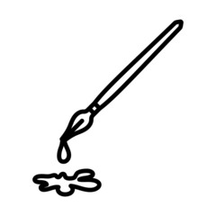 Fountain Pen With Blot Icon