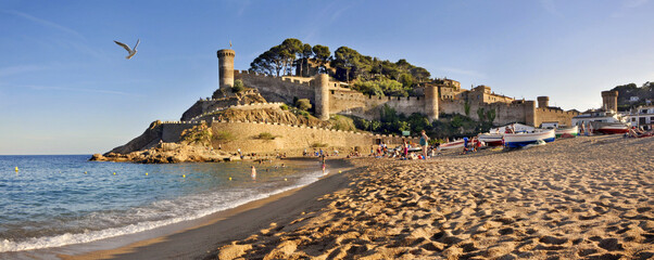 Tossa de Mar Castle Panorama Spain