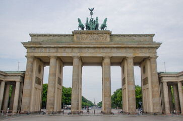 Fototapeta na wymiar Berlin June 2020: The Brandenburg Gate