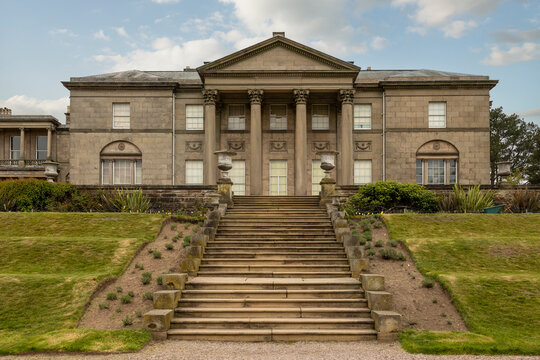 Historic English Stately Home and park in Cheshire, UK.