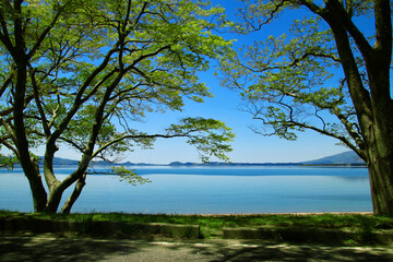 猪苗代湖（福島県・猪苗代町）