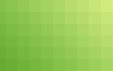 Gradient green background. Geometric texture of light green squares. Abstract grass backdrop. The substrate for branding, calendar, postcard, screensaver, wallpaper, poster, banner, cover, website