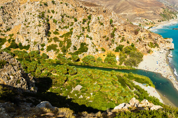 amazing beaches of Greece series -preveli (Crete)