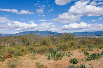 Scenic view of field against sky in Mbeya, Tanzania