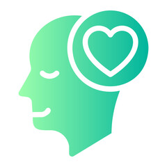 in love gradient icon