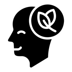 think green glyph icon