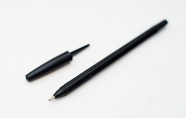 Pen - One pen on a white background. Pen for writing ready to use