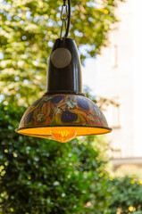 hanging street lamp