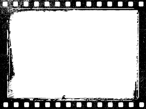 film frame with a transparent background