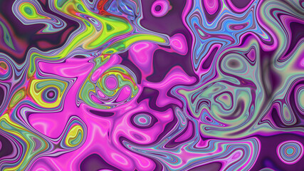 Abstract multicolored liquid blurred background.