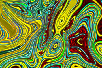 Abstract multicolored liquid blurred background.