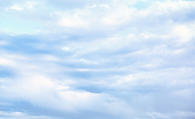  Blue sky with white cloud. Copy space.