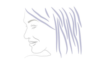 Close-up on a smiling young woman