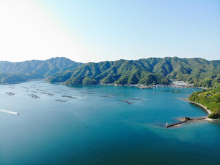 愛媛県宇和島市　岩松川河口の風景
