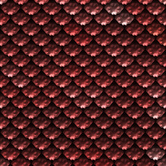 Seamless Fantasy Armour Texture. 3D illustration. Metallic pattern. Metal plates background.  Medieval wallpaper. Textured armor surface.