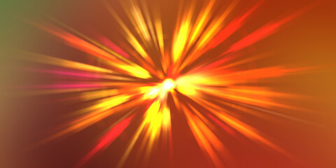 Glossy vibrant and colorful wallpaper. Light explosion star with glowing particles and lines. Beautiful abstract rays background.