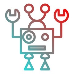 Fototapeta premium robot icon
