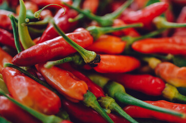 red hot chili close up