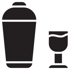 beverage and drink icon glyph