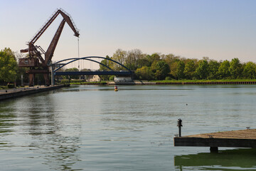 Historischer Preußenhafen am Datteln-Hamm-Kanal in Lünen, 
