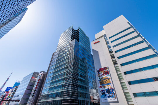 「浜松町スクエア」と「文化放送メディアプラス」のビルディング