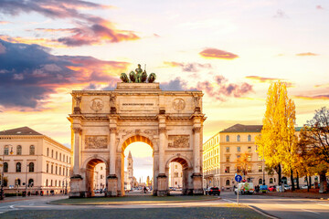 Fototapeta premium Siegestor, München, Bayern, Deutschland 