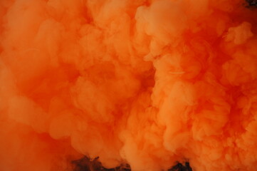 orange smoke background