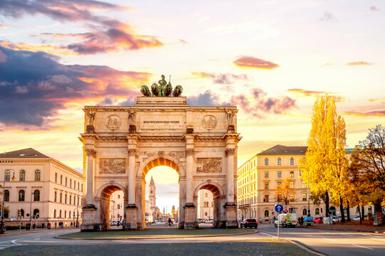 Siegestor, M&uuml;nchen, Bayern, Deutschland 