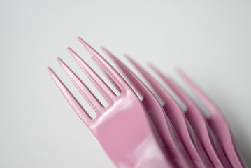 Fourchettes en plastique