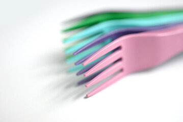 Fourchettes en plastique