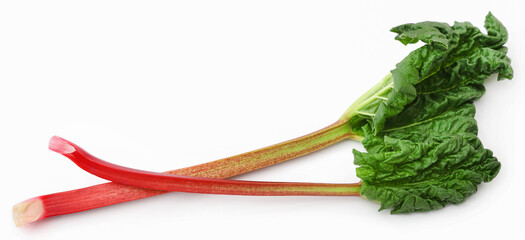 Fresh rhubarb