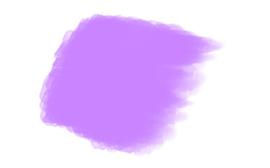 Abstract watercolor background lilac spot on white background