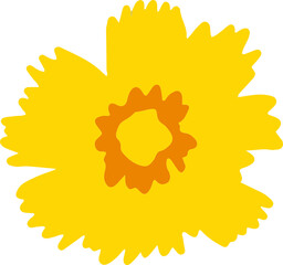 coreopsis flower illustration