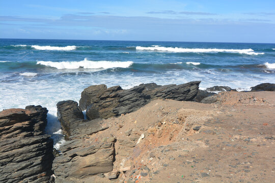 onde per surfisti isola gran canaria vicino a puerto de las nieves
