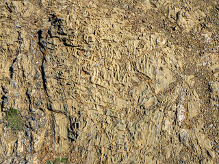 Gros plan sur un rocher, Llança, Costa Brava, Catalogne, Espagne