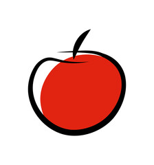 Czerwone jabłko - obrazy, fototapety, plakaty