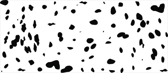 Dalmatian Motifs Pattern. Animal Print-Series. Vector Illustration 