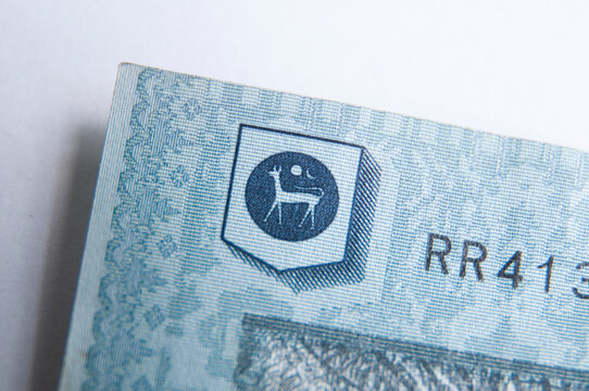 Malaysian Ringgit Malaysia bank note. Central Bank of Malaysia official logo on RM50 note.