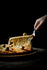 Porción de pizza