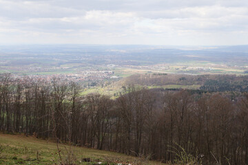 Fototapeta na wymiar Rural panorama in Stuttgart region. Germany 