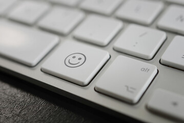 Clavier d'ordinateur - touche smiley