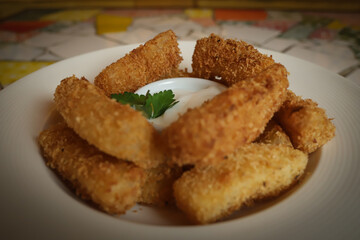 Bastones de mozarela