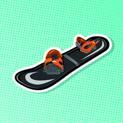 illustration of snowboard